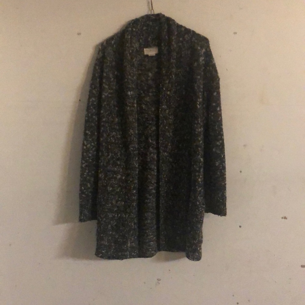 Ralph Lauren black and white woven cardigan